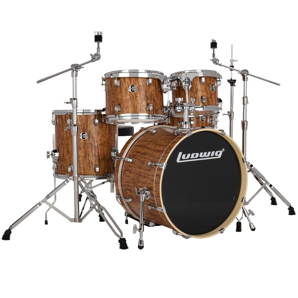 Ludwig Evolution Downbeat Drum Kit Shell Pack | 5pc 20/22" - Cherry