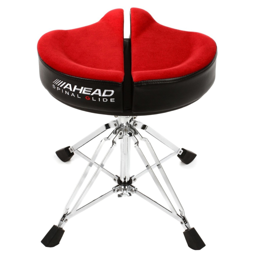Ahead Spinal Glide Drum Throne | Red or Black - Into Music Store