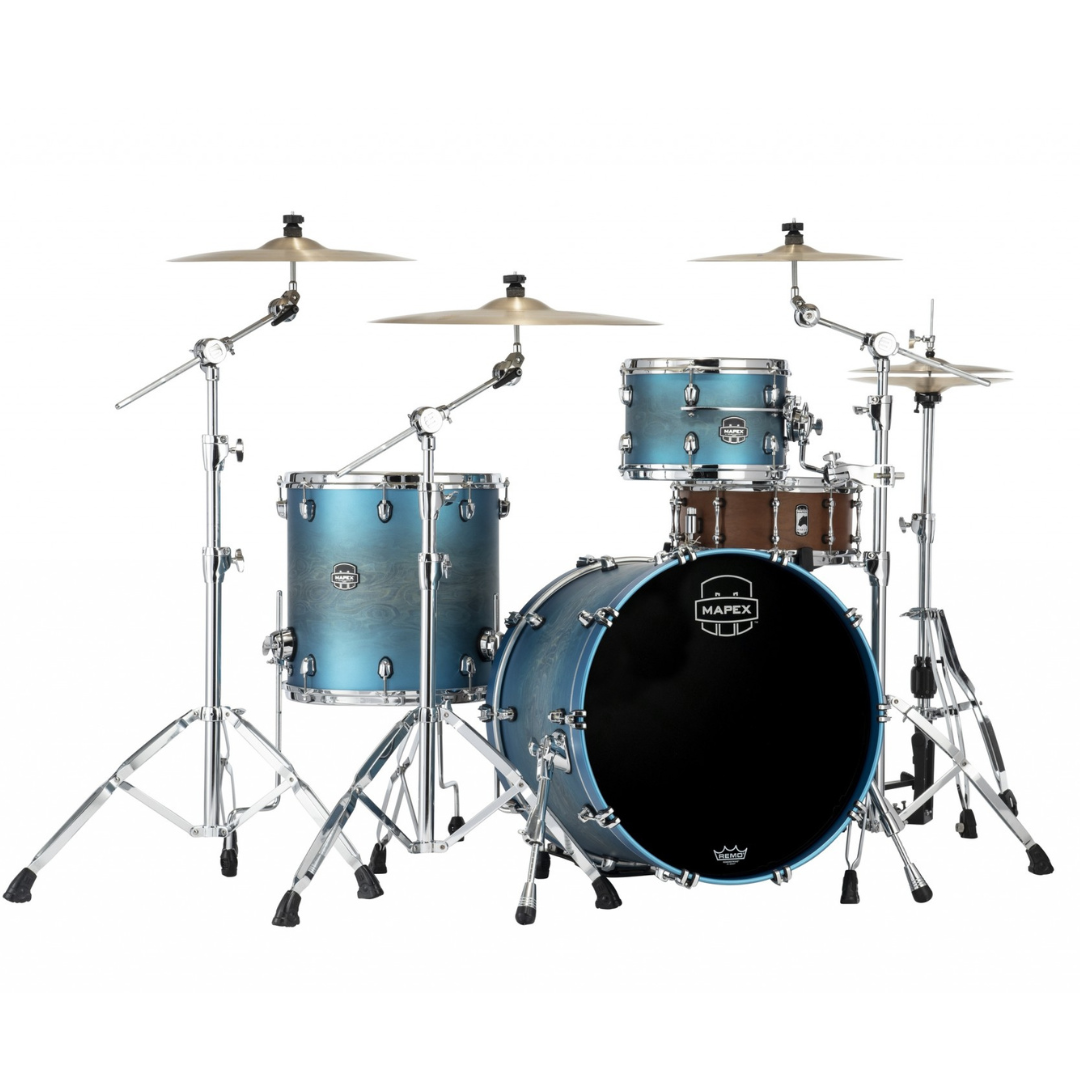 Mapex Saturn Evolution Birch Hybrid | 4pc 22" - Exotic Azure Burst - Into Music Store