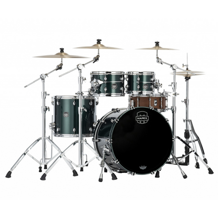Mapex Saturn Evolution Birch Drum Kit Shell Pack | 4pc 22" - Classic Brunswick Green - Into Music Store