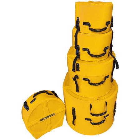 HARDCASE Drum Kit Cases Fusion Set 20", 14", 12", 10" + 14" FULLY LINED - Into Music Store