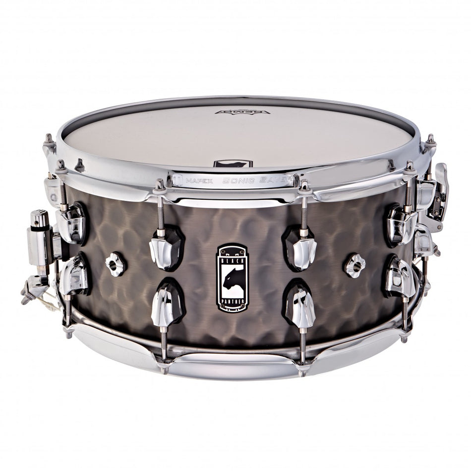 Mapex Black Panther 'Persuader' Hammered Brass Snare Drum 14" x 6.5''