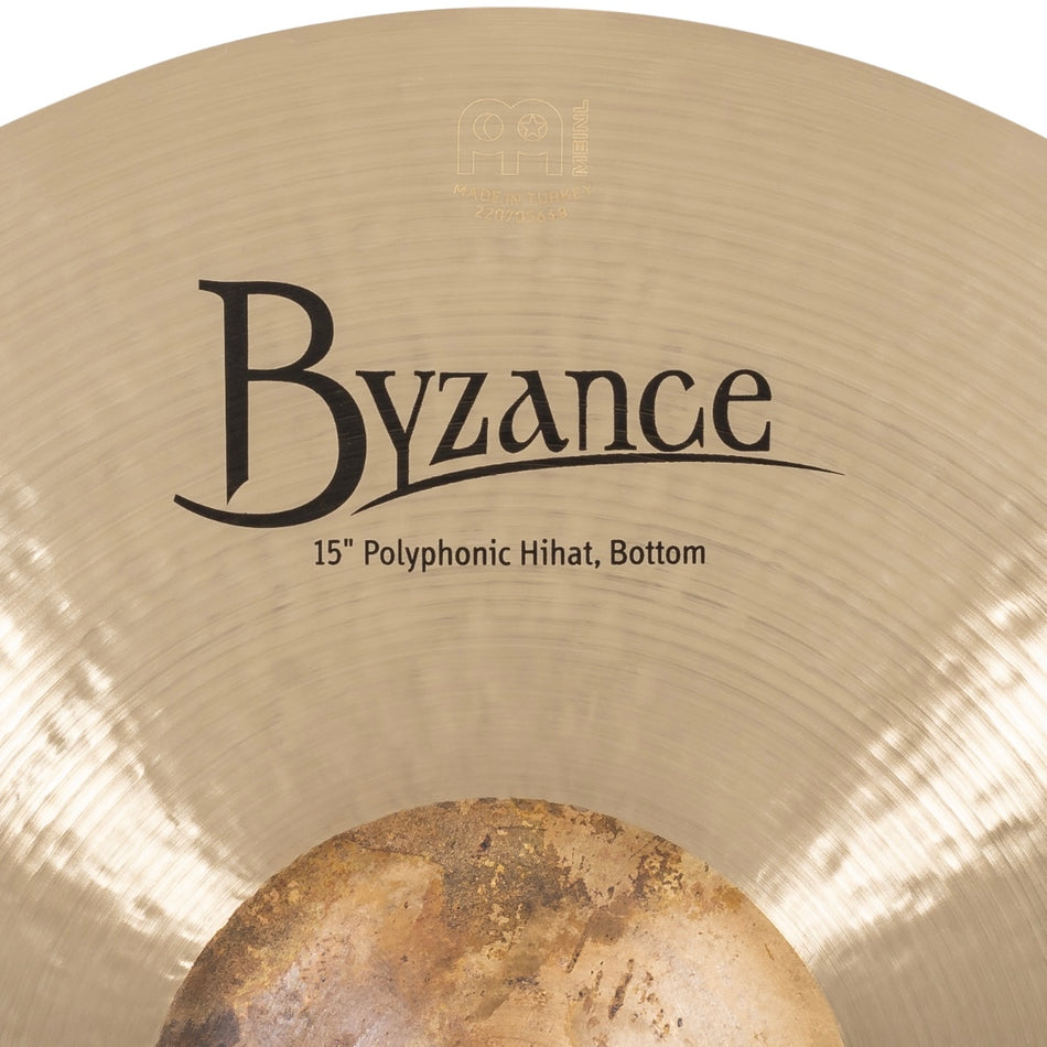 Meinl Byzance Traditional 15" Polyphonic Hi Hat Cymbals B15POH