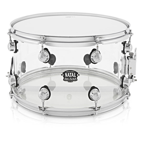 Natal Arcadia Acrylic Transparent Snare Drum | 14 x 6.5" - Into Music Store