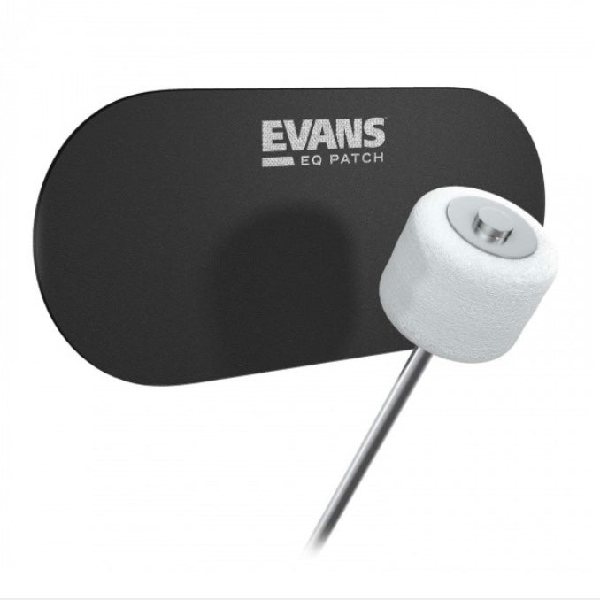 Evans Double EQ Black Nylon Bass Drum Patch