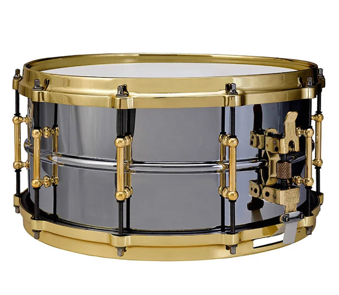 Ludwig Black Beauty Snare Drum | 14 x 6.5” - Gold Brass Hardware - Into Music Store