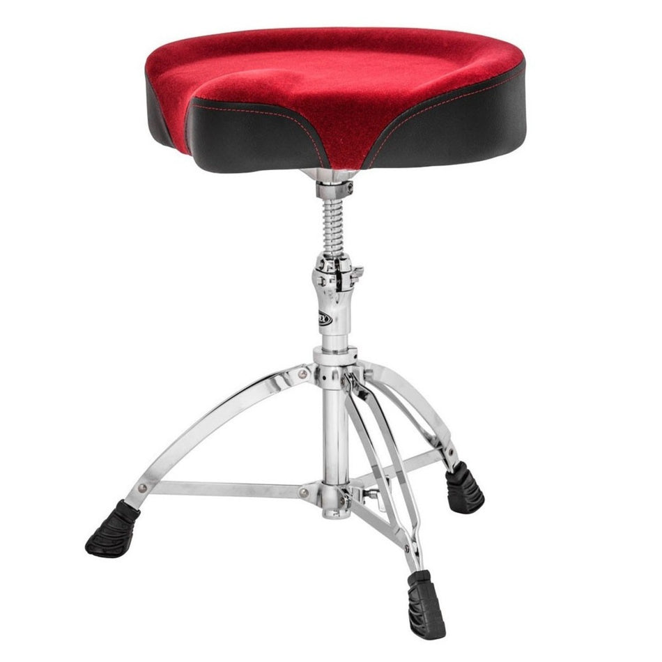 Mapex Drum Stool, Burgundy Saddle Cloth Top - Into Music Store