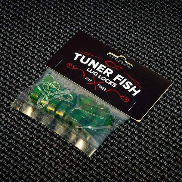 Tuner Fish Lug Locks Green 8 Pack - Into Music Store