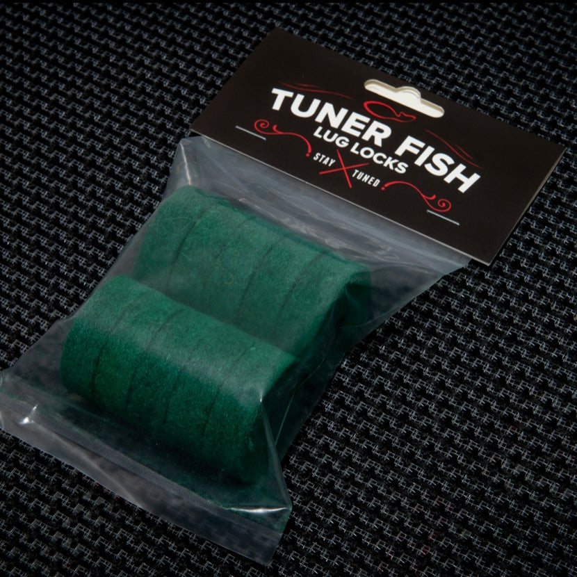 Tuner Fish Lug Locks Cymbal Felts 10pk, Green - Into Music Store