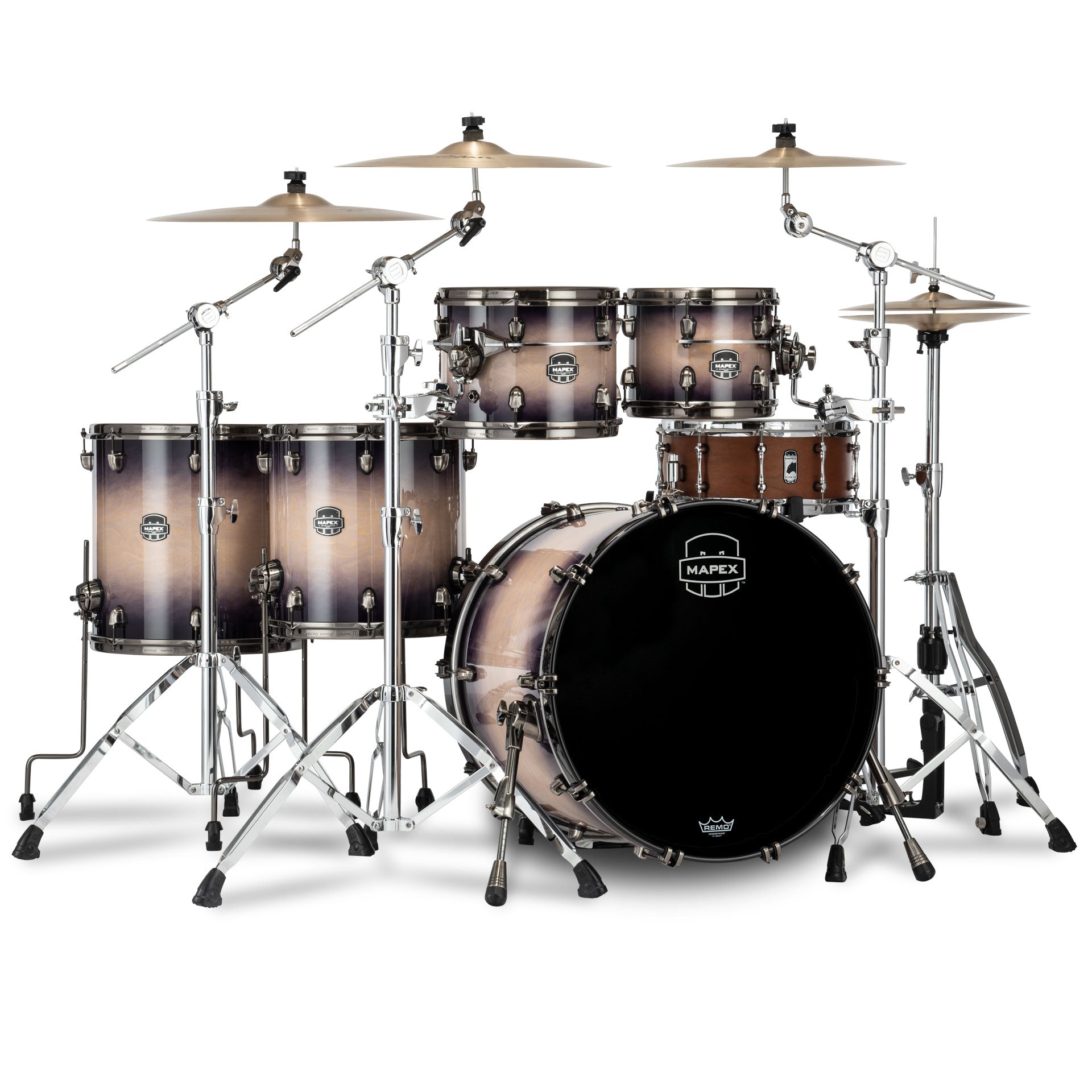 Mapex Saturn Evolution Studioease Drum Kit Shell Pack | 6pc 22" - Exotic Violet Burst - Into Music Store