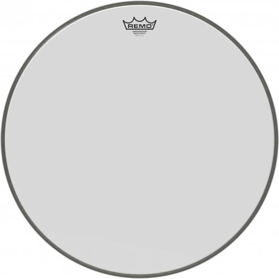 Remo BR-1222-00 Ambassador Smooth White Bass Drum Head 22”