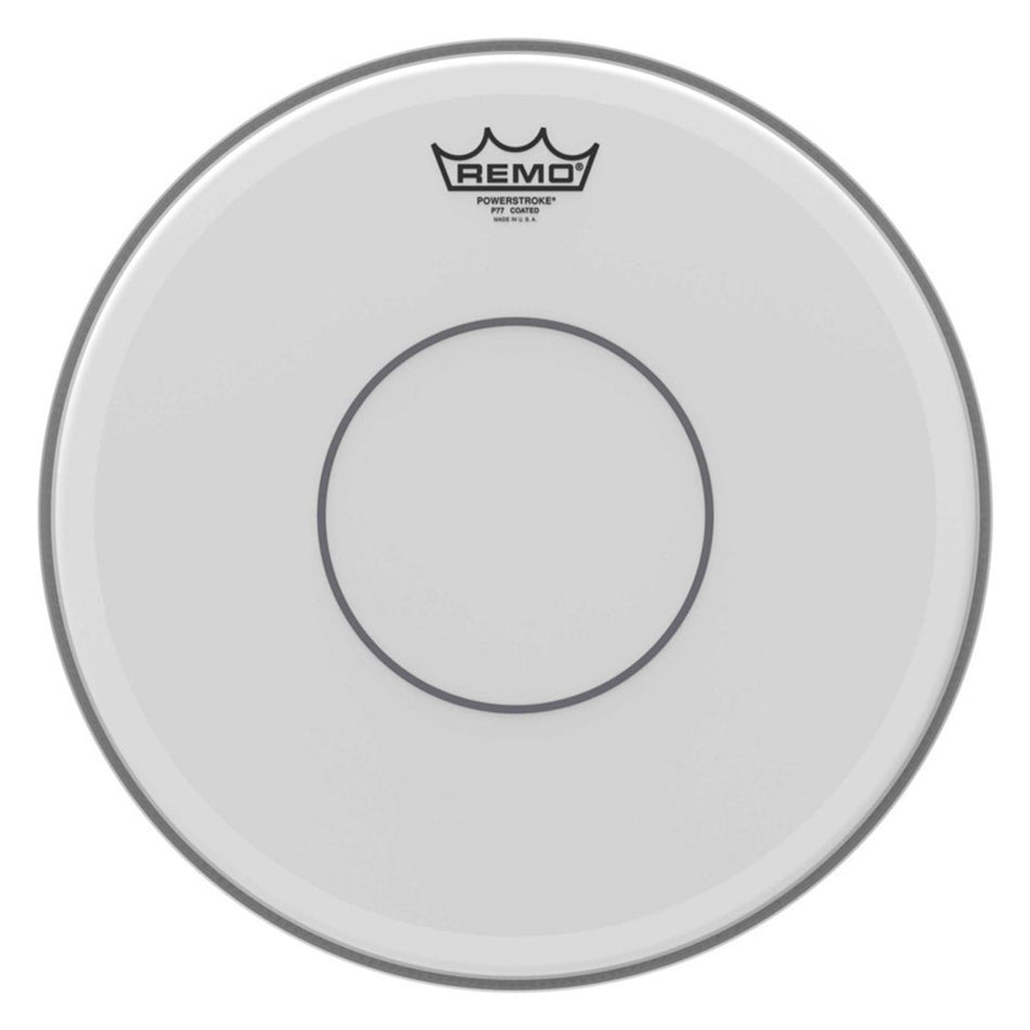 Remo Powerstroke 77 Clear Dot Coated Snare Drum Head 14"
