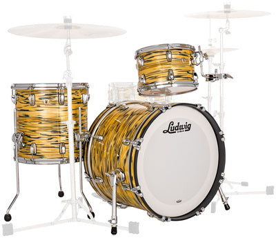 Ludwig Classic Maple Drum Kit Shell Pack, Lemon Oyster