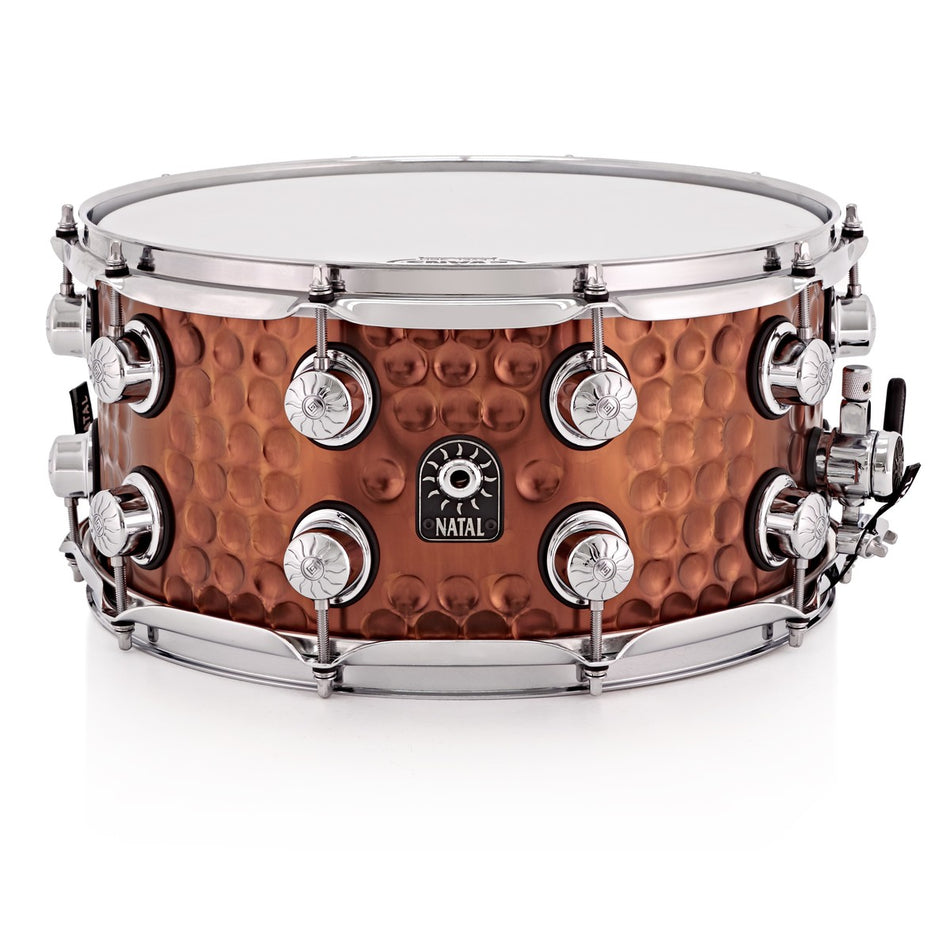 Natal Cafe Racer Steel Hand Hammered Snare Drum | 13 x 7" - Into Music Store