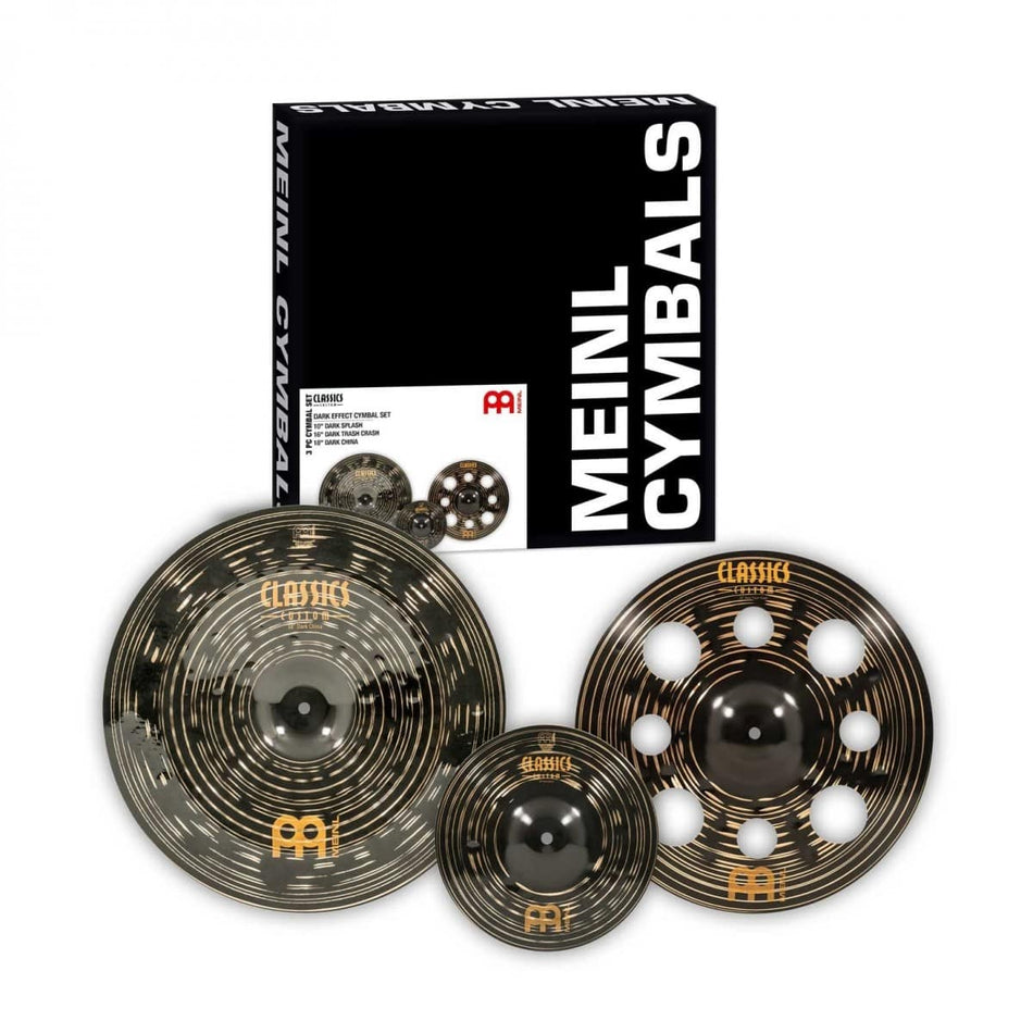 Meinl Classics Custom Dark Effects Cymbal Box Set CCD101618