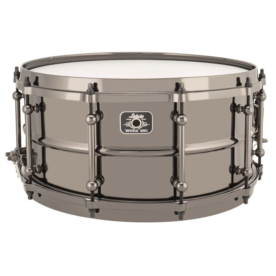 Ludwig Universal Brass Snare Drum | 14 x 6.5" - Black Hardware - Into Music Store