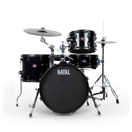 Natal DNA Stealth Practice Drum Kit | 4pc 18" - Black - Into Music Store