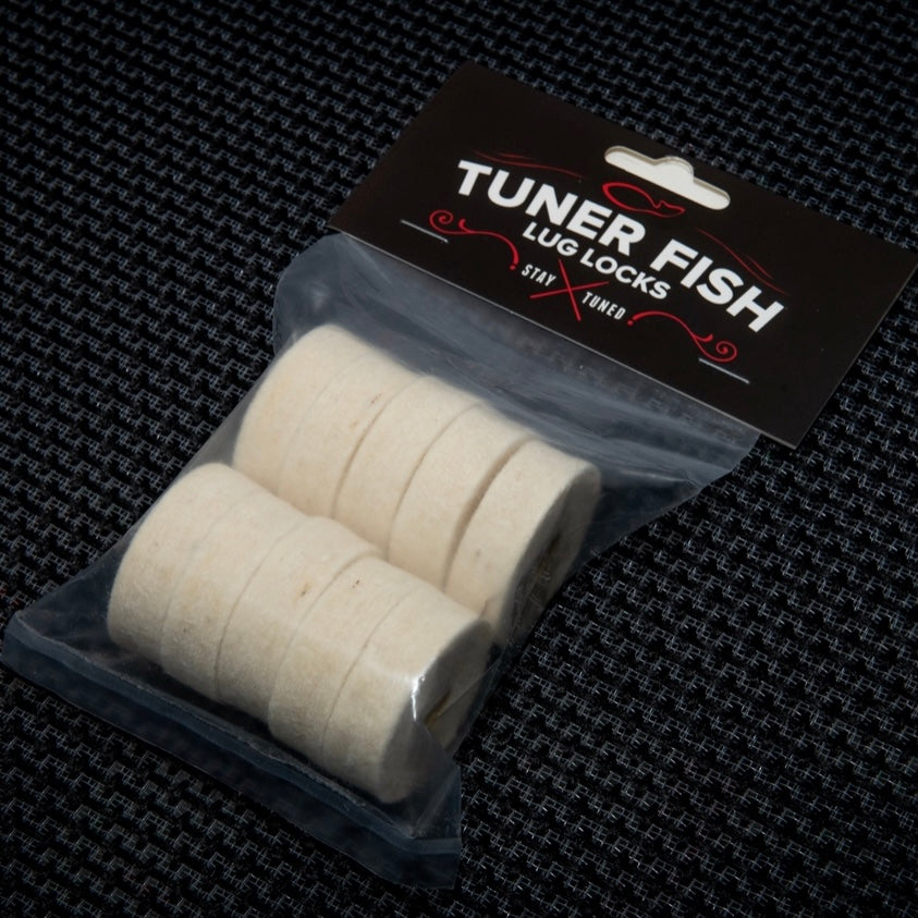 Tuner Fish Lug Locks Cymbal Felts 10pk, White - Into Music Store