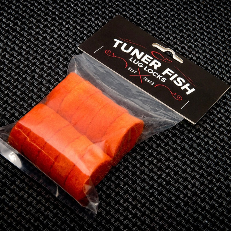 Tuner Fish Lug Locks Cymbal Felts 10pk, Orange - Into Music Store