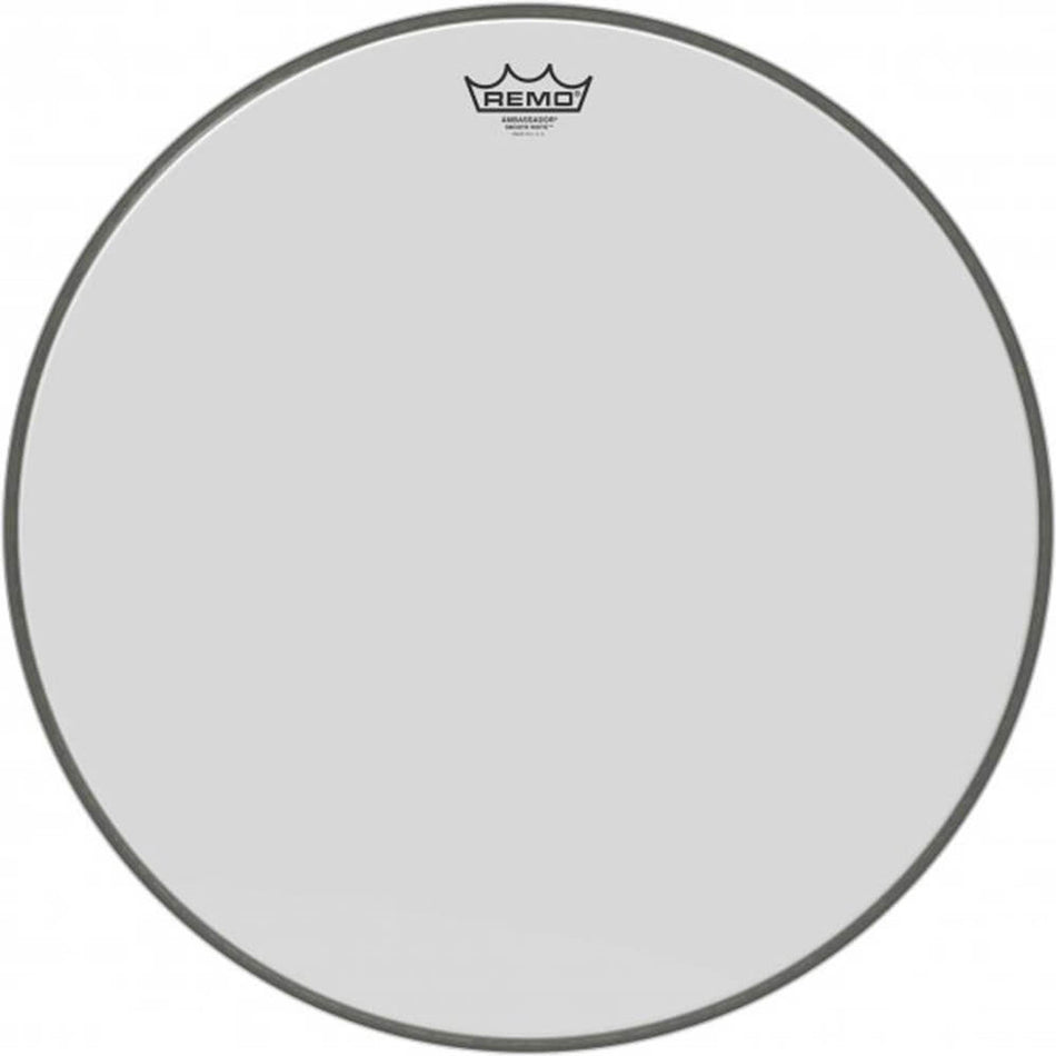 Remo BR-1220-00 Ambassador Smooth White Bass Drum Head 18”
