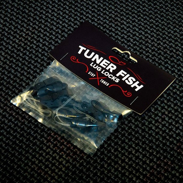 Tuner Fish Lug Locks Black 8 Pack - Into Music Store