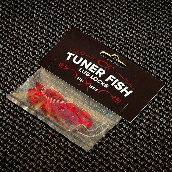 Tuner Fish Lug Locks Red 4 Pack - Into Music Store