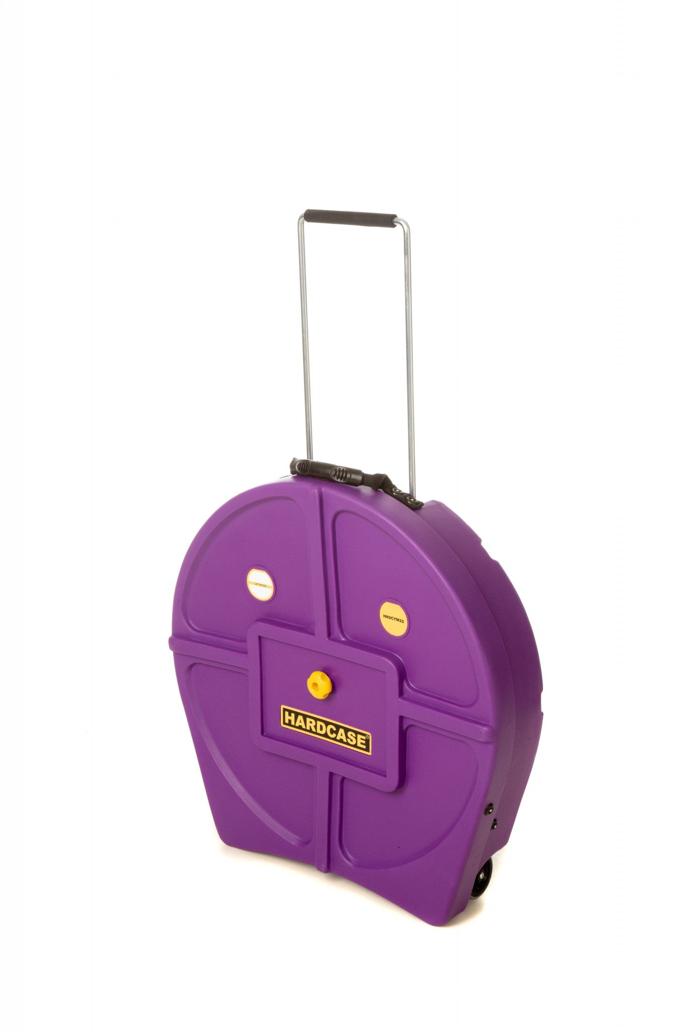Hardcase Cymbal Case w/ Wheels & Pull Handle | 22" - Purple - Into Music Store