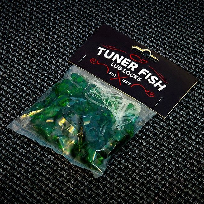 Tuner Fish Lug Locks Green 24 Pack - Into Music Store