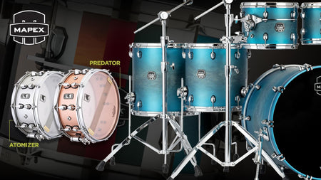 Mapex Saturn Evolution Birch Hybrid Drum Kit Shell Pack | 6pc 22" - Exotic Azure Burst - Into Music Store