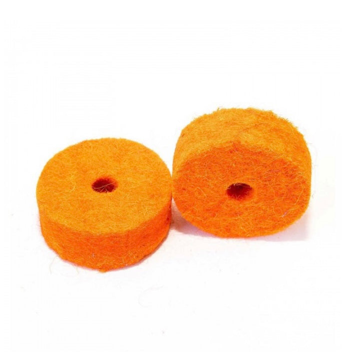 Tuner Fish Lug Locks Cymbal Felts 10pk, Orange - Into Music Store