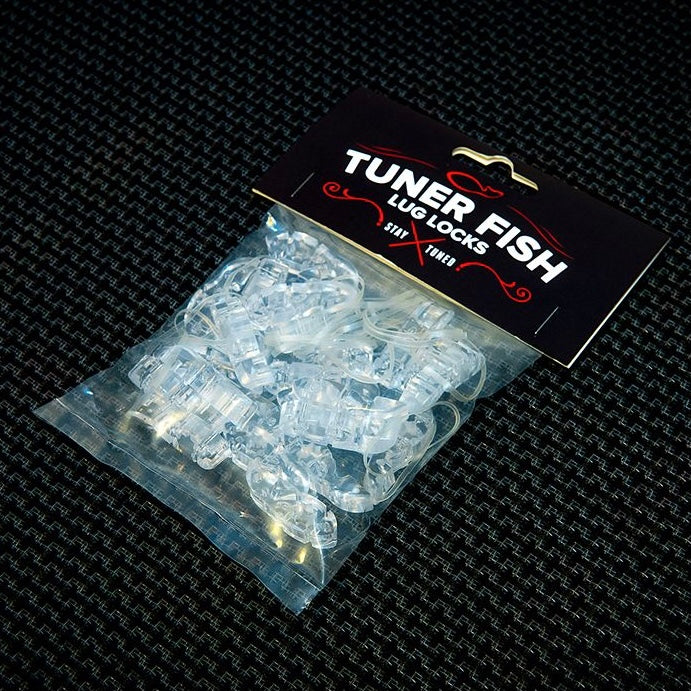 Tuner Fish Lug Locks Clear 24 Pack - Into Music Store