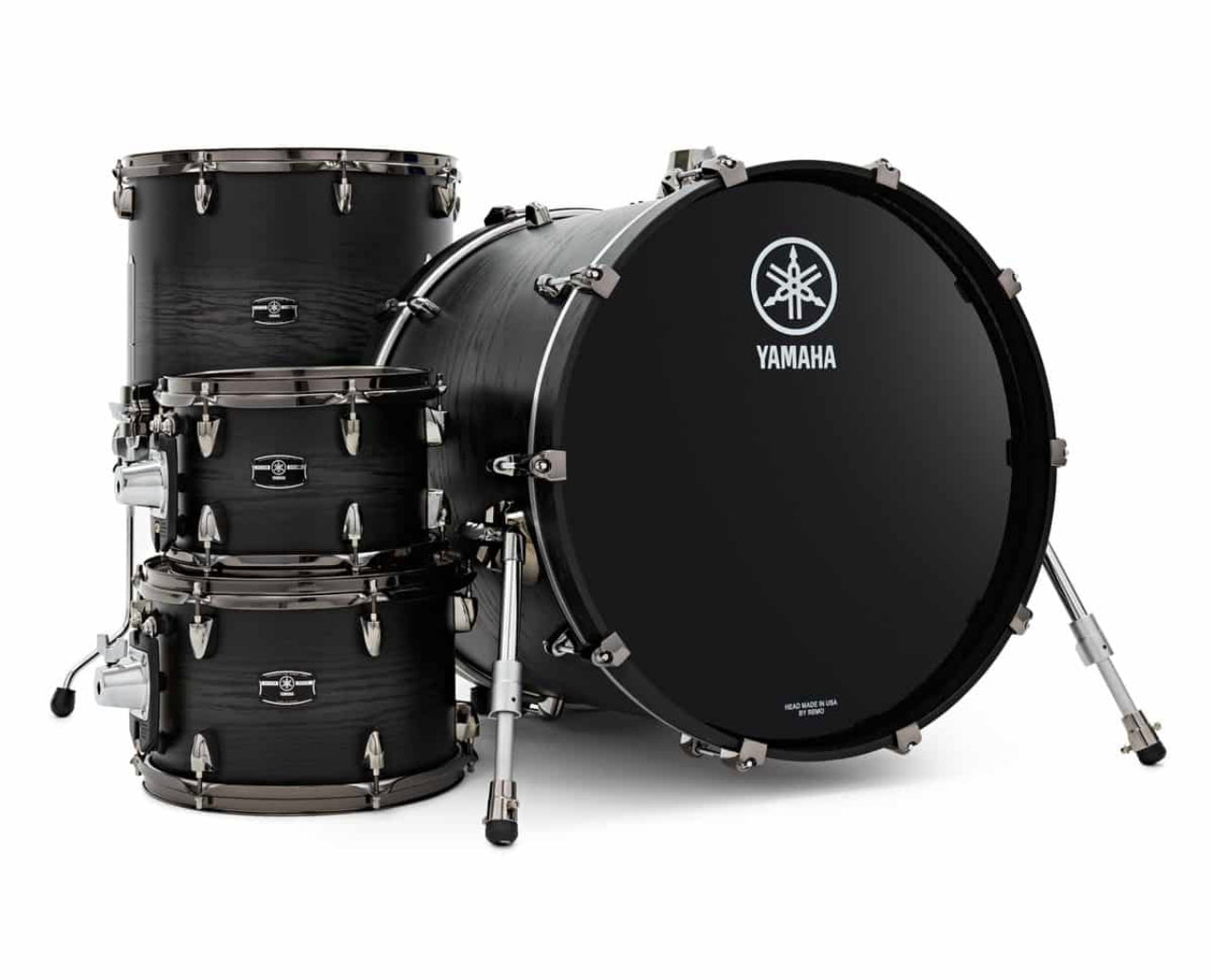 Yamaha Live Custom Hybrid Oak 22” Drum Kit – UZU Charcoal Sunburst