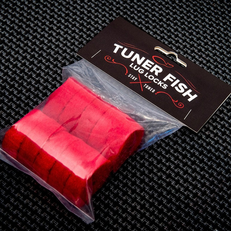 Tuner Fish Lug Locks Cymbal Felts 10pk, Red - Into Music Store
