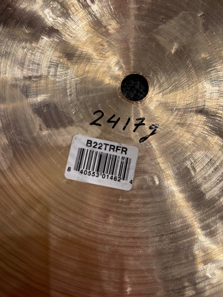 Meinl Byzance Jazz 22in Tradition Flat Ride Cymbal (EX DISPLAY) - Into Music Store
