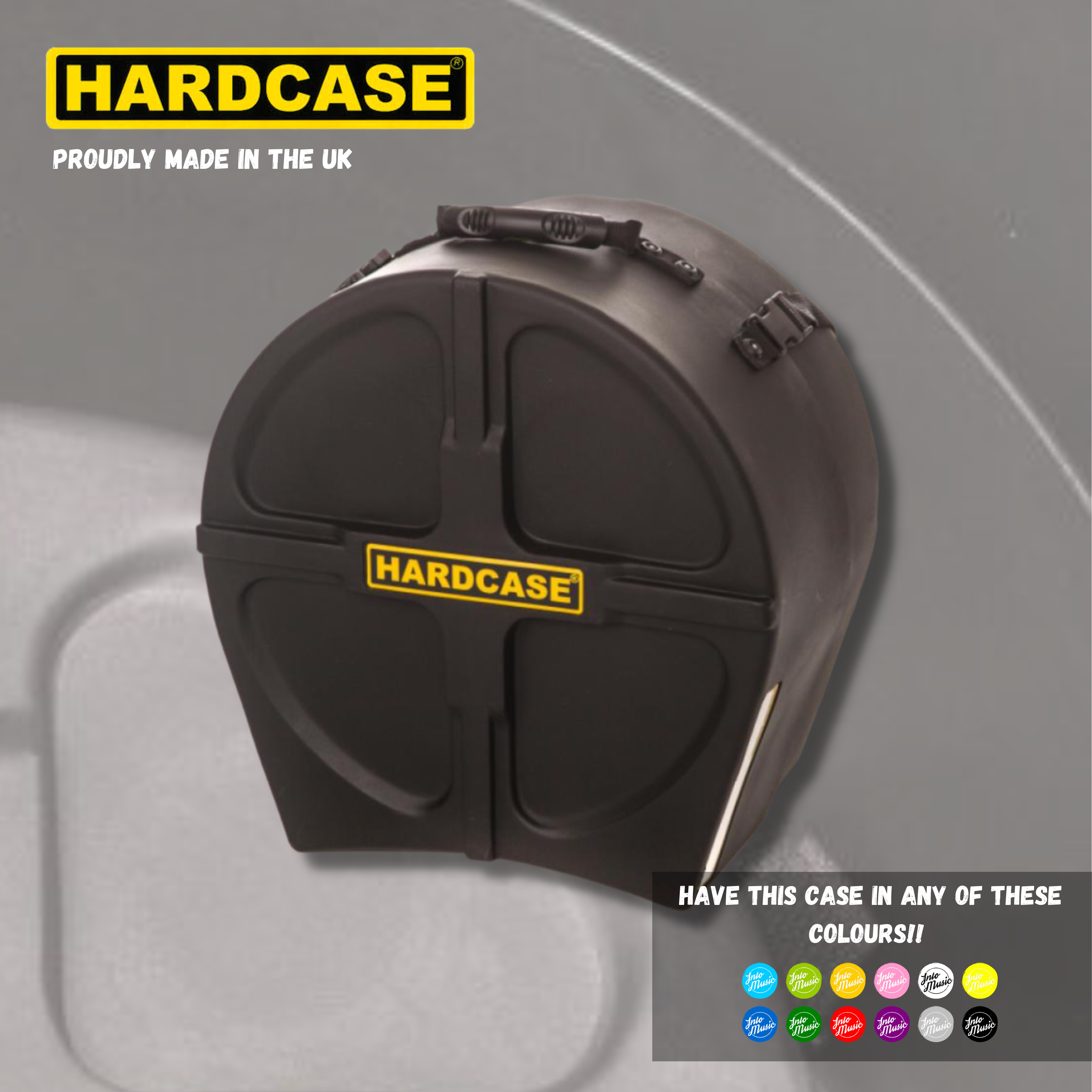 HARDCASE 14" Rack Tom Drum Case With Pads - Into Music Store