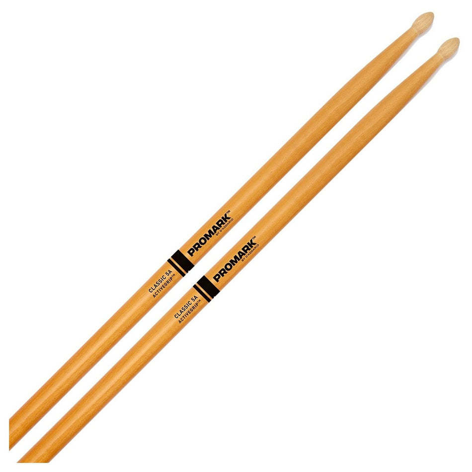 Promark Classic 5A ActiveGrip Clear Drumsticks - Into Music Store