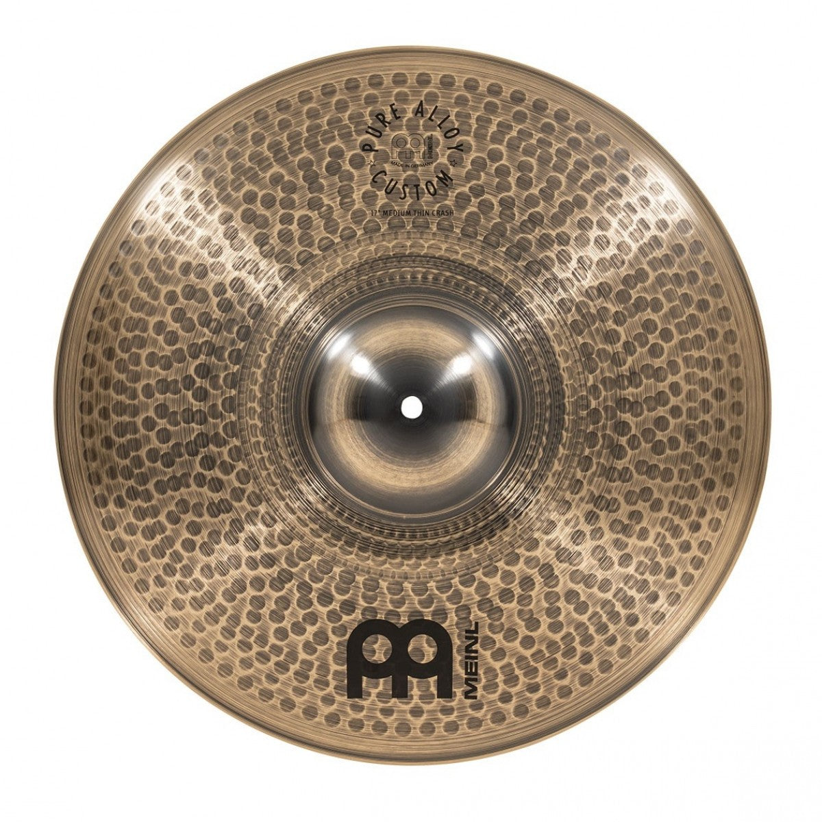 Meinl Pure Alloy Custom 17 inch Medium Thin Crash Cymbal PAC17MTC - Into Music Store