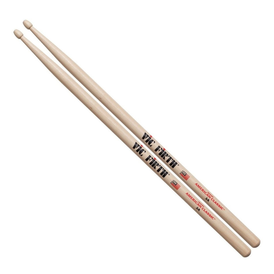 Vic Firth American Classic 5A Hickory Drumsticks, Wood Tip - Into Music Store