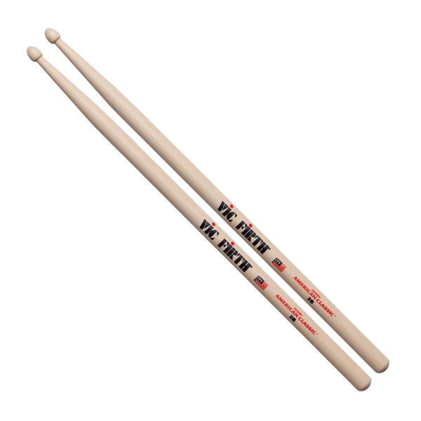 Vic Firth 2B Drumsticks American Classic, Wood Tip