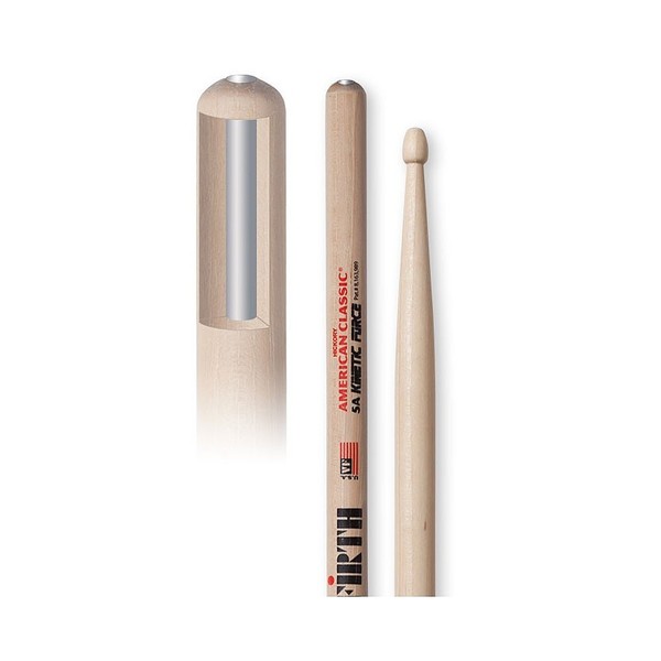 Vic Firth 5A Kinetic Force Drumsticks American Classic, Wood Tip
