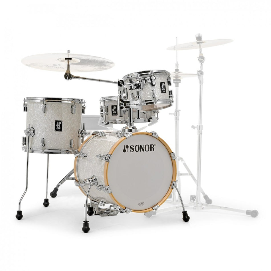 Sonor AQ2 Safari 4pc 16" Shell Pack - White Pearl