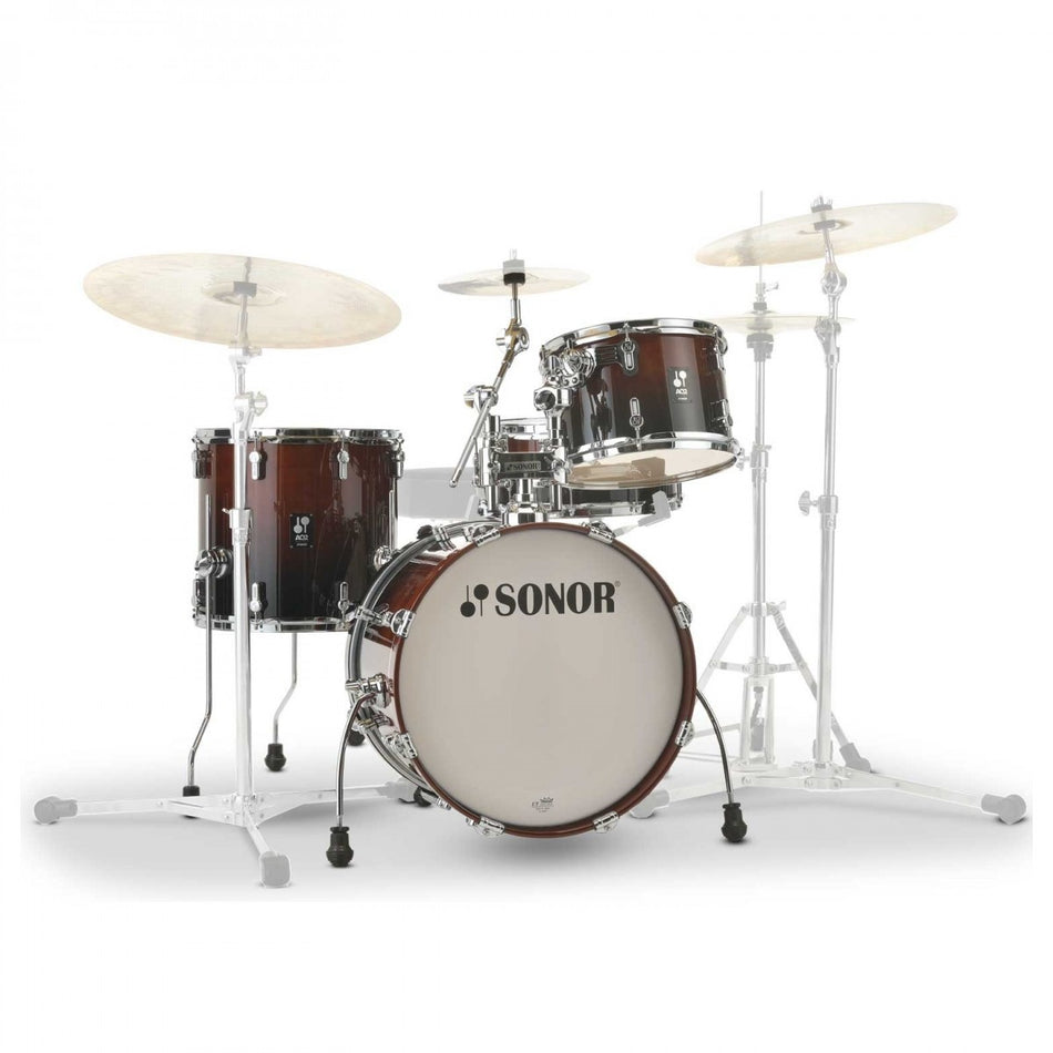 Sonor AQ2 Bop Drum Kit 18" Bass Drum - Brown Fade