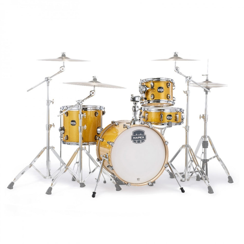 Mapex Mars Birch "Bop" Drum Kit Shell Pack 18" Bass - Sunflower Sparkle