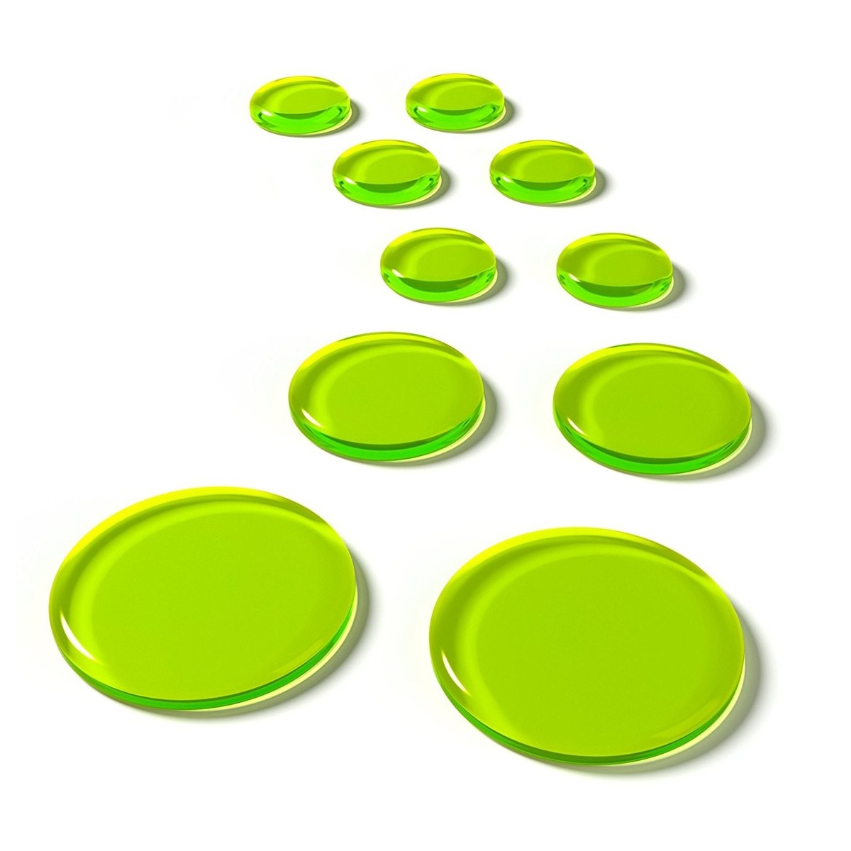 SlapKlatz Pro 10 Piece Drum Dampers, Green - Into Music Store