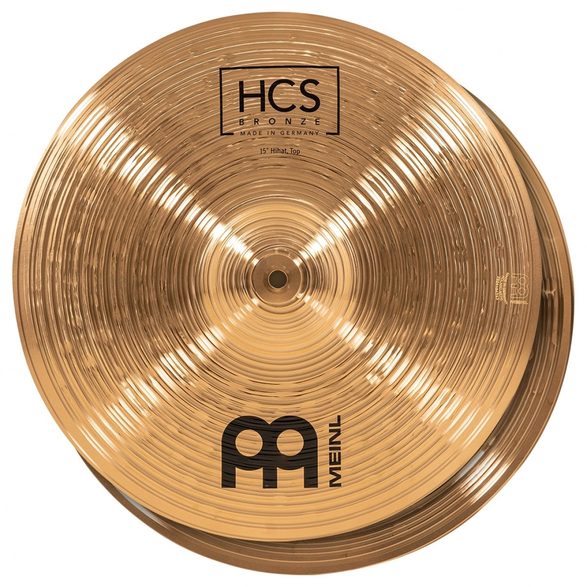 Meinl HCS Bronze 15 inch Hihat Cymbal HCSB15H - Into Music Store