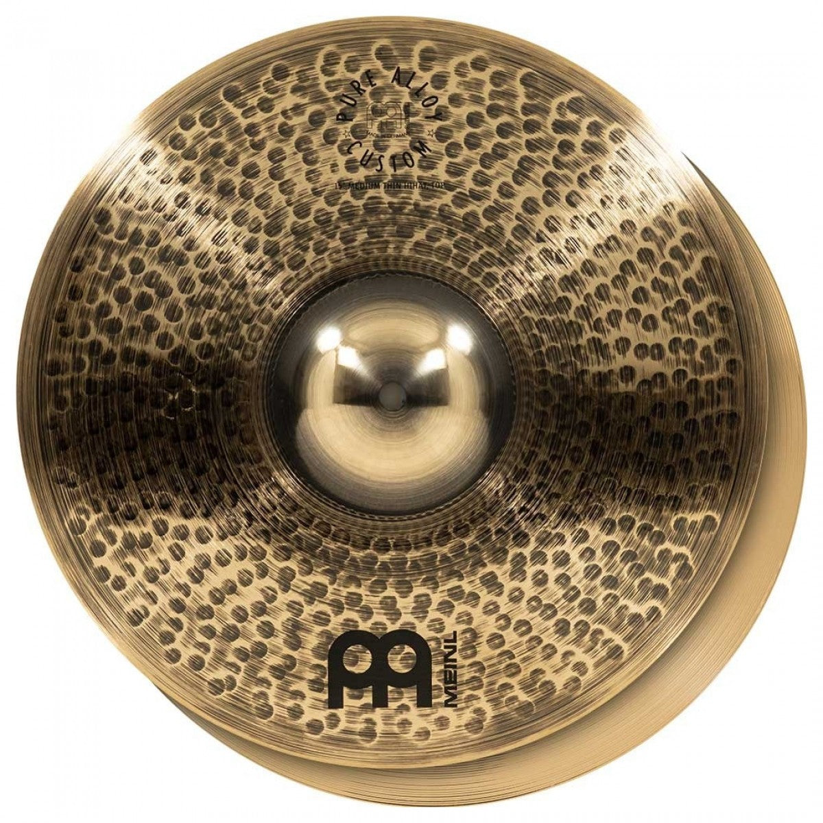 Meinl Pure Alloy Custom 15 inch Medium Thin Hihat Cymbal PAC15MTH - Into Music Store