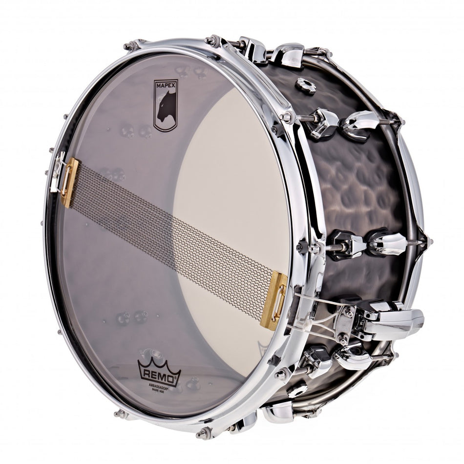 Mapex Black Panther 'Persuader' Hammered Brass Snare Drum 14" x 6.5''
