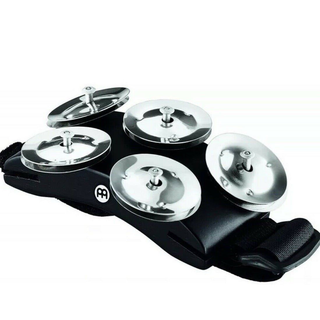Meinl CFT5-BK Cajon Foot Tambourine with Stainless Steel Jingles - Into Music Store