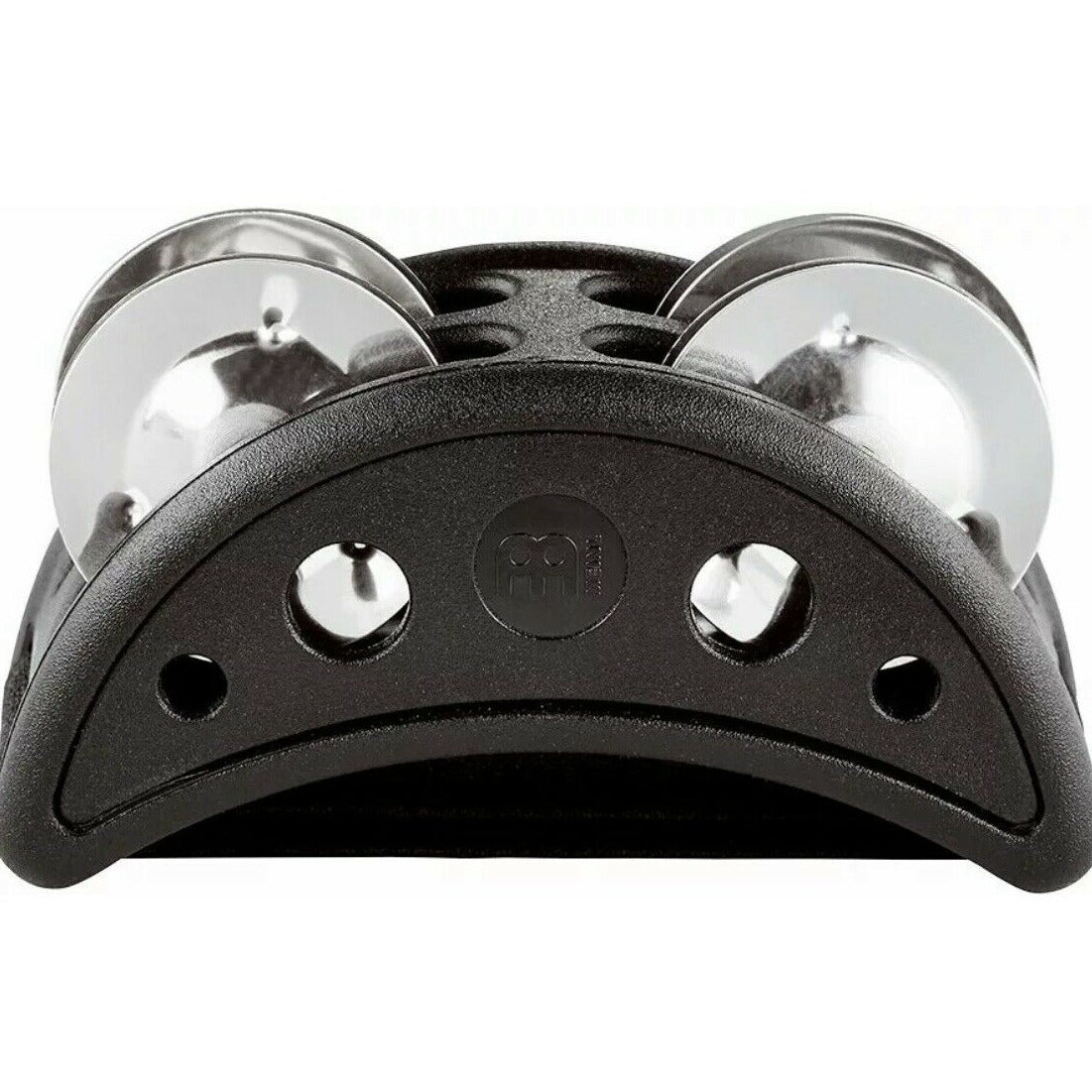 Meinl CFJS2S-BK Compact Cajon Foot Tambourine with Stainless Steel Jingles - Into Music Store