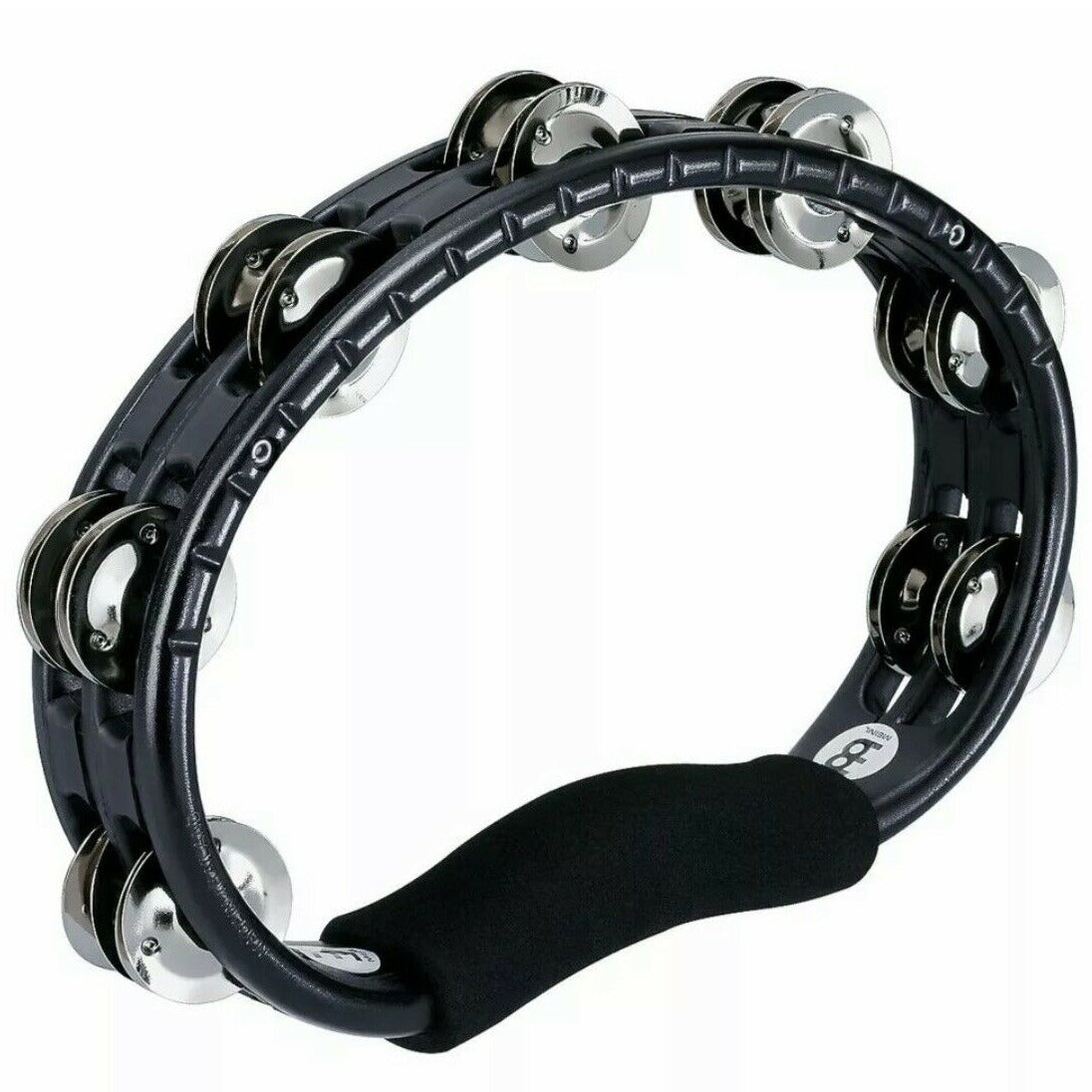 Meinl TMT1BK Tambourine Steel Jingles Black Professional Double Row - Into Music Store